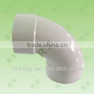 1-1/2" PVC PIPE FITTINGS DWV 90 DEG ELBOW thumbnail-1