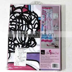Hair Salon Print Cartoon Shower Curtain thumbnail-1