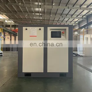 Bison China 75 Hp 55Kw Oilfree Small Rotary Screw Type Air Compressor With Dryer thumbnail-1