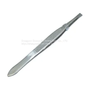 Flat Head Tweezers Plucking Eyebrow Clip Plucking Forceps Small Tweezers Tool Artifact Beard Men Eyebrow Shaving thumbnail-4