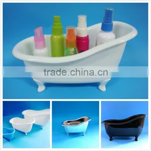 PP Plastic Cosmetic Products Storage Mini Bathtub Container,plastic Mini Bathtub Shape Storage Container thumbnail-1