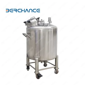 BERCHANCE Stainless Steel Storage Tank 500L–20000L | Industrial Liquid Storage Vessel With CIP Cleaning System thumbnail-1