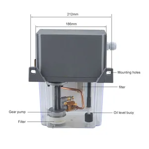 CNC Automatic Lubricating Oil Pump 2L With Pressure Gauge Digital Electronic Gear Pump 220V Oil Electromechanical Magnetic Pump thumbnail-3