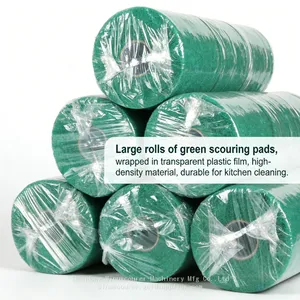 Heavy Duty Abrasive Green Scouring Pad Roll From Factory Supply thumbnail-3