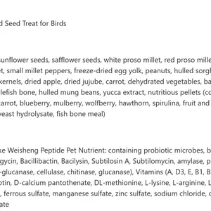 Mixed Seed Bird Treat With Fruits and Vegetables thumbnail-4