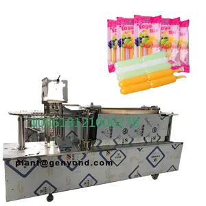 Factory Shanghai High Speed Plastic Soft Tubes Ice Lolly or Ice Pop or Popsicle Yogurt Filling and Sealing Packing Machine thumbnail-1