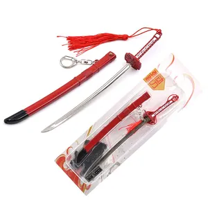 Anime Merchandise: Metal Sword Model Keychain, Spring-loaded Sword Model Keychain With Scabbard, Individually Packaged thumbnail-3