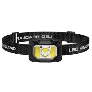 Wholesale Motion Sensor COB LED Headlamp Rechargeable 300LM Ultra-light 53g IP44 Waterproof Head Torch for Outdoor Camping Running thumbnail-5