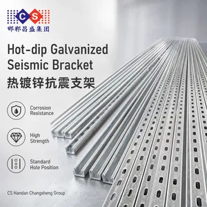 Hot-dip Galvanized C-channel Steel, PV Brackets, Seismic Supports for Fire Pipes and Cable Trays, Steel Structure Purlins thumbnail-3