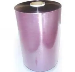 Colored PVC Cling Film Purple PVC Cling Film Rolls Anti-Fog For Fruit Meat Supermarket Packaging thumbnail-1