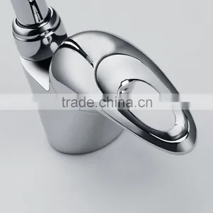 Brass Single Lever Goose Neck Kitchen Sink Faucet Italian Kitchen Faucets thumbnail-3