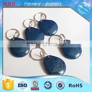 MDK13 FM11R08 Chip HF 13.56Mhz Rfid Keyfob Smart Key Tag Chain With Logo Number Printing thumbnail-2