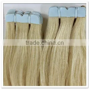 Light Golden Brown Hair Color Skin Weft Hair Extension Tape Hair thumbnail-1