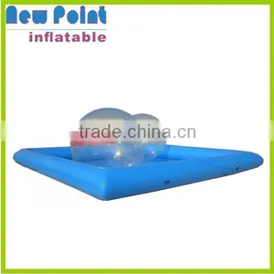Bule Water PVC Trampoline Cheap Inflatable Pool Toys for Kids thumbnail-1