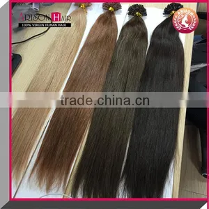 European Virgin Hair I,U,V,flat Tip Pre Bonded Hair Extension Vietnam Hair thumbnail-4