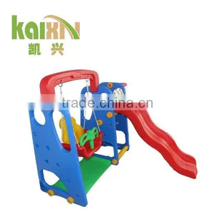 Kid Toy Outdoor Plastic Slide And Swing thumbnail-1