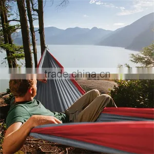 Hanging Parachute Fabric Folding Outdoor Sleeping Portable Nylon Hammock Quality Choice thumbnail-4