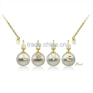 2015 Balance Design 18K Gold Akoya Sea Pearl Pendant thumbnail-1