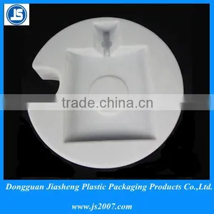 Glass Perfume Flocking Tray , White Color Plastic Cosmetic Trays thumbnail-1