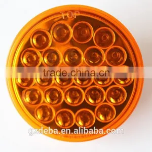 4" 12V 24V Round Stop Turn Tail Light for Truck thumbnail-1