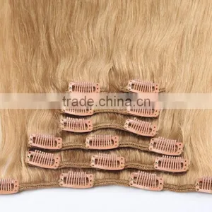 Ombre Human Hair Extensions, Remy Clip in Human Hair Extensions thumbnail-6