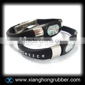 Latest Design Silicone Bracelet With Stainless Steel Accessoire thumbnail-1