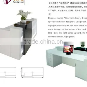 High Quality Supermarket Cashier Counter Table With LED Light Inside Quality Choice thumbnail-3