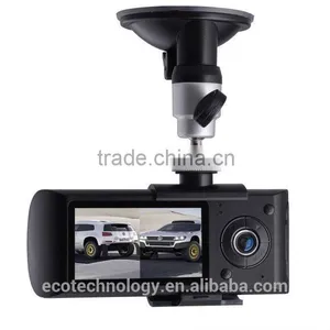 2.5inch Car DVR Dual Cameras + 140 Degree Super Wide Angle +1080P Car Audio+IR+GPS X3000 thumbnail-1