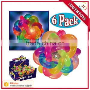 New Arrival Light Up Flashing Orbit Ball Rainbow Ball Toy for Kids thumbnail-1