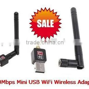 USB 2.0 Wireless Adapter 2.0 802.11n/g/b 2.4GHZ 150Mbps Wifi/WLAN Nano Mini New thumbnail-1