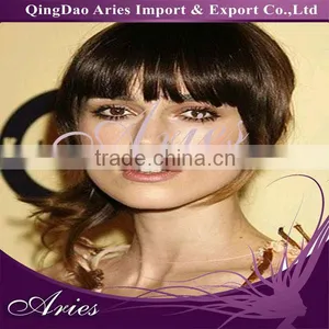 New Fashion Lady Black Dark/Light Brown Clip on Bang Fringe thumbnail-1