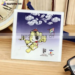 Sunmeta Factory Directly Blank Sublimation Square Glass Coaster BL-17A thumbnail-1
