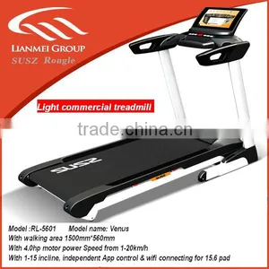 Light Commerical Treadmill With TV 15.6 Touch Screen Pad . Max.loading 180kgs ,Speed From 1-20km/h thumbnail-1