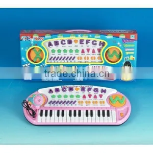 32 Keys English Electronic Keyboard Toy With Microphone thumbnail-1