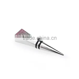2015 New Design Wholesale Metal Manufacturer Wine Bottle Stopper thumbnail-3