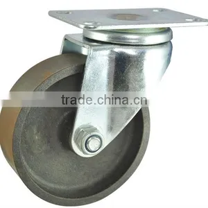 100mm Cast Iron Casters,swivel Wheels for Trailers thumbnail-1