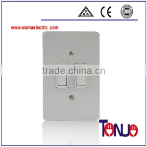 South African Metal 2 Gang 2 Way Electrical Switch thumbnail-1