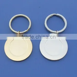 Gold Round Coin Vet Center Embossed Logo Key Holder thumbnail-3