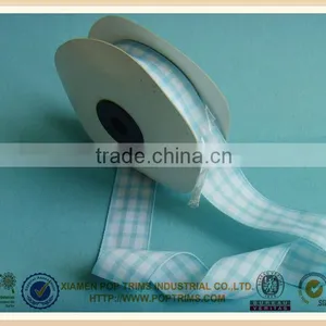 2014 Hot Sale Double Face Plaid Ribbon thumbnail-1