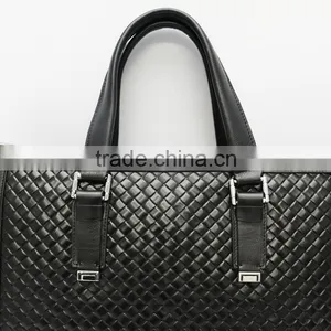 China Manufacturer Newest Online Unique Men's Leather Messenger Laptop Bag thumbnail-3