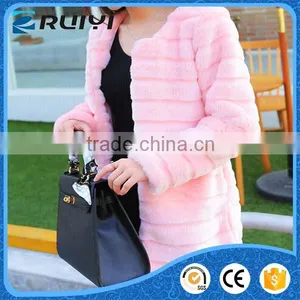 Fashion Women's Clothing Faux Fur Winter Coat thumbnail-3