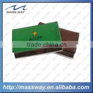 Custom Luxury Fashion Engraved ID Credit Metal Colors Leather Card Holder thumbnail-1