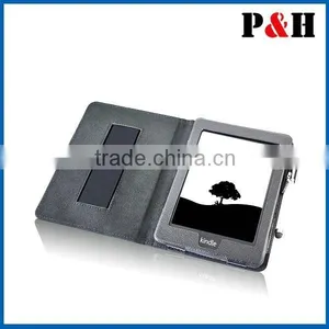 Most Popular High Quality Manufacturer Leather Case With Hand Strap for Kindle Paperwhite thumbnail-1
