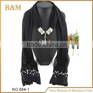 Factory Supplier Newest Custom Design Jewelry Pendant Scarf With Good Offer thumbnail-1