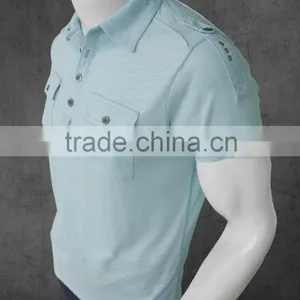 100% Blank PERU PIMA COTTON Polo Shirt Customizable thumbnail-4