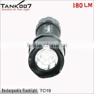 Aluminum Lamp Material Rechargeable Torch Light With 180 Lumens thumbnail-3