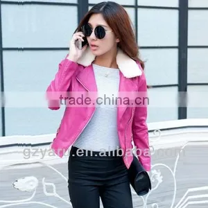 Collar White Fur Jacket Women thumbnail-1