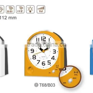 Volume Control Hotel Use Plastic Table Alarm Clock thumbnail-2