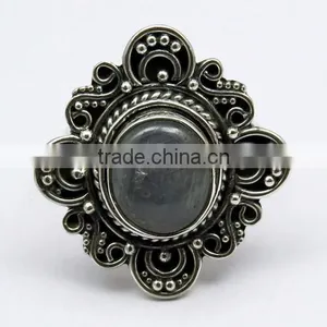 Trendy !! Sapphire 925 Sterling Silver Ring, Gemstone Silver Jewelry, Silver Jewelry 925 thumbnail-2