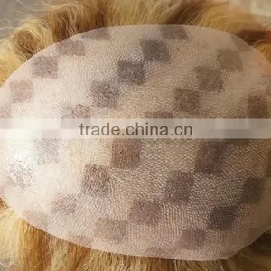 Remy Virgin Human Hair Full Silk Top Men's Toupee/hair Piece thumbnail-1
